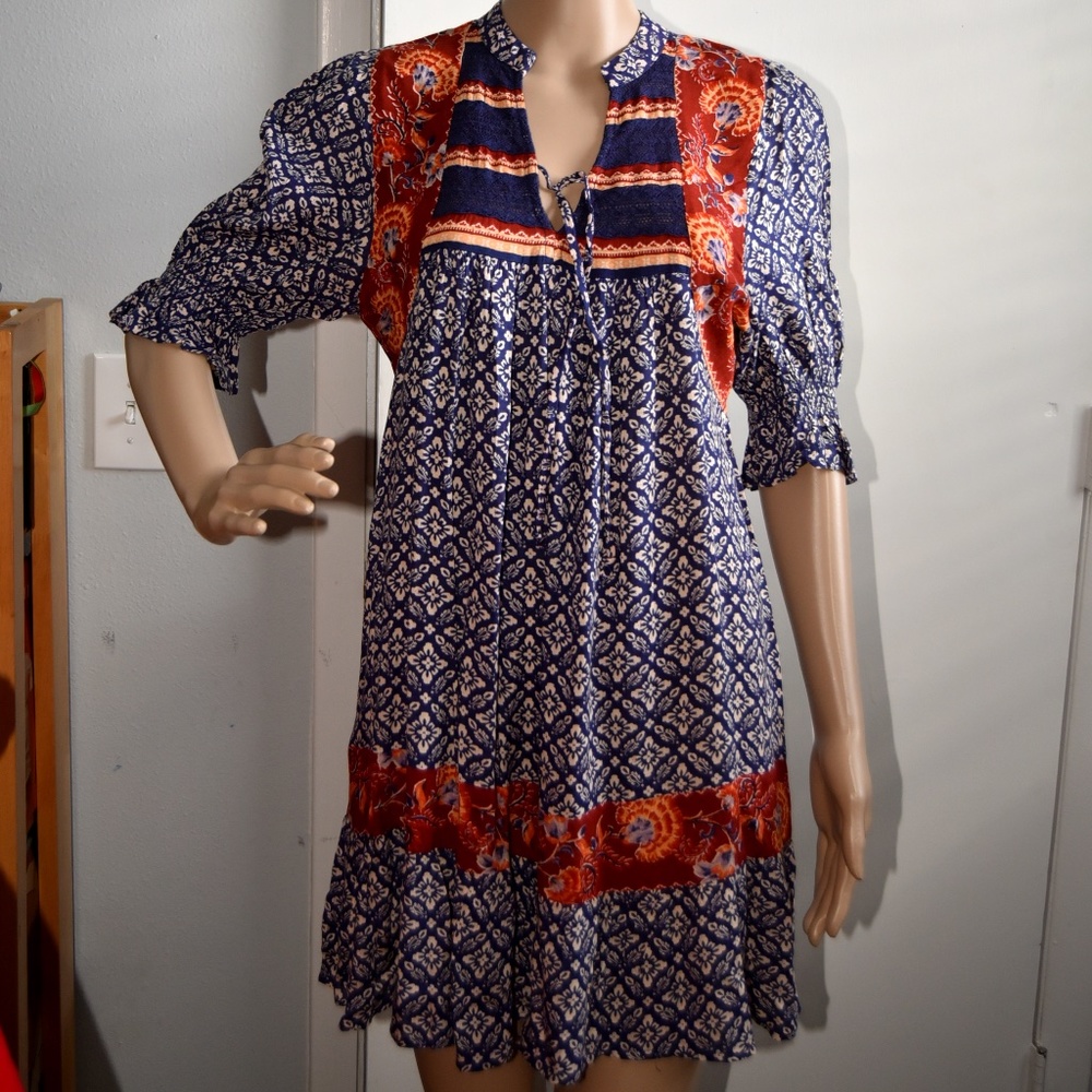 Women PATRONS OF PEACE Boho Dress - Size S - Multicolor